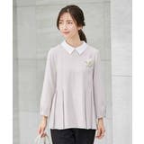 2WAYサテン襟付きペプラムブラウス | a.v.v【WOMEN】 | 詳細画像26