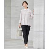 2WAYサテン襟付きペプラムブラウス | a.v.v【WOMEN】 | 詳細画像30