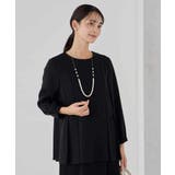 2WAYサテン襟付きペプラムブラウス | a.v.v【WOMEN】 | 詳細画像44