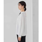 【洗える】2WAY袖プリーツボウタイブラウス | a.v.v【WOMEN】 | 詳細画像35