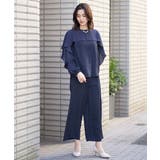 サテンストレッチラッフルケープブラウス | a.v.v【WOMEN】 | 詳細画像5