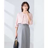 【洗える/ストレッチ】バーチャームボウタイブラウス | a.v.v【WOMEN】 | 詳細画像11