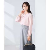 【洗える/ストレッチ】バーチャームボウタイブラウス | a.v.v【WOMEN】 | 詳細画像12