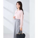 【洗える/ストレッチ】バーチャームボウタイブラウス | a.v.v【WOMEN】 | 詳細画像13