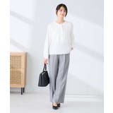 【洗える/ストレッチ】バーチャームボウタイブラウス | a.v.v【WOMEN】 | 詳細画像26