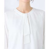 【洗える/ストレッチ】バーチャームボウタイブラウス | a.v.v【WOMEN】 | 詳細画像34