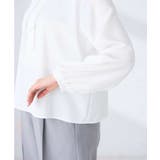 【洗える/ストレッチ】バーチャームボウタイブラウス | a.v.v【WOMEN】 | 詳細画像6