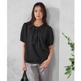 【ストレッチ/洗える】チャーム付きボウタイブラウス | a.v.v【WOMEN】 | 詳細画像18 