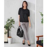 【ストレッチ/洗える】チャーム付きボウタイブラウス | a.v.v【WOMEN】 | 詳細画像21 