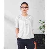 【ストレッチ/洗える】チャーム付きボウタイブラウス | a.v.v【WOMEN】 | 詳細画像3 