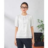 【ストレッチ/洗える】チャーム付きボウタイブラウス | a.v.v【WOMEN】 | 詳細画像4 