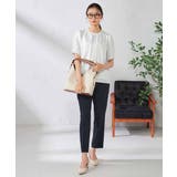 【ストレッチ/洗える】チャーム付きボウタイブラウス | a.v.v【WOMEN】 | 詳細画像7 