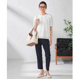 【ストレッチ/洗える】チャーム付きボウタイブラウス | a.v.v【WOMEN】 | 詳細画像9 