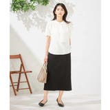 【洗える】ドビードットラッフルブラウス | a.v.v【WOMEN】 | 詳細画像10 