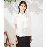 【洗える】ドビードットラッフルブラウス | a.v.v【WOMEN】 | 詳細画像16 