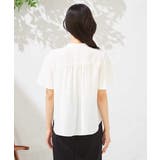 【洗える】ドビードットラッフルブラウス | a.v.v【WOMEN】 | 詳細画像18 