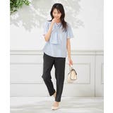 【洗える】ドビードットラッフルブラウス | a.v.v【WOMEN】 | 詳細画像3 