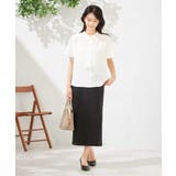 【洗える】ドビードットラッフルブラウス | a.v.v【WOMEN】 | 詳細画像9 