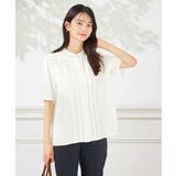 【洗える】配色ピンタックブラウス | a.v.v【WOMEN】 | 詳細画像7