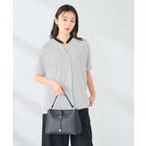 【洗える】スキッパージョーゼットブラウス | a.v.v【WOMEN】 | 詳細画像8