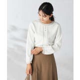 【洗える】バイカラーピンタックブラウス | a.v.v【WOMEN】 | 詳細画像3 