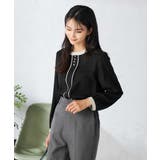 【洗える】バイカラーピンタックブラウス | a.v.v【WOMEN】 | 詳細画像8 