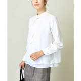 ホワイト | メタルパーツレイヤードブラウス | a.v.v【WOMEN】