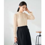 【洗える】プチハイネックギャザードビードットブラウス | a.v.v【WOMEN】 | 詳細画像2 