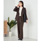 【洗える】プチハイネックギャザードビードットブラウス | a.v.v【WOMEN】 | 詳細画像27 