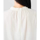 【洗える】プチハイネックギャザードビードットブラウス | a.v.v【WOMEN】 | 詳細画像33 