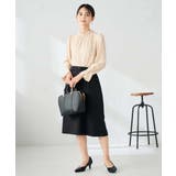 【洗える】プチハイネックギャザードビードットブラウス | a.v.v【WOMEN】 | 詳細画像6 