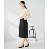 【洗える】プチハイネックギャザードビードットブラウス | a.v.v【WOMEN】 | 詳細画像7 