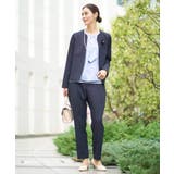 【洗える/イージーケア/ストレッチ】ダブルクロスキーネックジャケット | a.v.v【WOMEN】 | 詳細画像12 