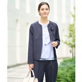 【洗える/イージーケア/ストレッチ】ダブルクロスキーネックジャケット | a.v.v【WOMEN】 | 詳細画像2 