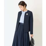 【洗える/イージーケア/ストレッチ】ダブルクロスキーネックジャケット | a.v.v【WOMEN】 | 詳細画像22 