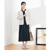 【洗える/イージーケア/ストレッチ】ダブルクロスキーネックジャケット | a.v.v【WOMEN】 | 詳細画像28 