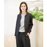 【洗える/イージーケア/ストレッチ】ダブルクロスキーネックジャケット | a.v.v【WOMEN】 | 詳細画像45 