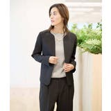 【洗える/イージーケア/ストレッチ】ダブルクロスキーネックジャケット | a.v.v【WOMEN】 | 詳細画像46 