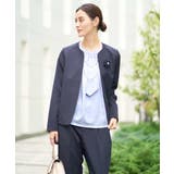 【洗える/イージーケア/ストレッチ】ダブルクロスキーネックジャケット | a.v.v【WOMEN】 | 詳細画像6 