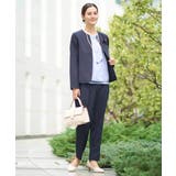 【洗える/イージーケア/ストレッチ】ダブルクロスキーネックジャケット | a.v.v【WOMEN】 | 詳細画像9 