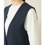 【洗える/イージーケア/ストレッチ】ダブルクロスVネックジレ | a.v.v【WOMEN】 | 詳細画像14 