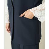 【洗える/イージーケア/ストレッチ】ダブルクロスVネックジレ | a.v.v【WOMEN】 | 詳細画像15 