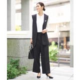 【洗える/イージーケア/ストレッチ】ダブルクロスVネックジレ | a.v.v【WOMEN】 | 詳細画像3 