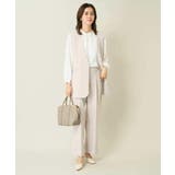 【洗える/イージーケア/ストレッチ】ダブルクロスVネックジレ | a.v.v【WOMEN】 | 詳細画像38 