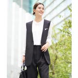 【洗える/イージーケア/ストレッチ】ダブルクロスVネックジレ | a.v.v【WOMEN】 | 詳細画像42 