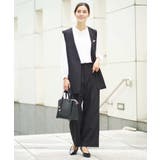 【洗える/イージーケア/ストレッチ】ダブルクロスVネックジレ | a.v.v【WOMEN】 | 詳細画像5 