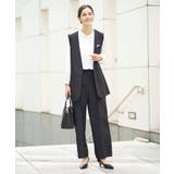 【洗える/イージーケア/ストレッチ】ダブルクロスVネックジレ | a.v.v【WOMEN】 | 詳細画像6 