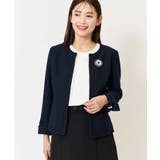 ツイードノーカラージャケット | a.v.v【WOMEN】 | 詳細画像1
