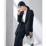 【洗える/イージーケア/ストレッチ】ダブルクロスダブルブレストジャケット | a.v.v【WOMEN】 | 詳細画像1 