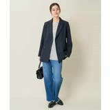 【洗える/イージーケア/ストレッチ】ダブルクロスダブルブレストジャケット | a.v.v【WOMEN】 | 詳細画像12 